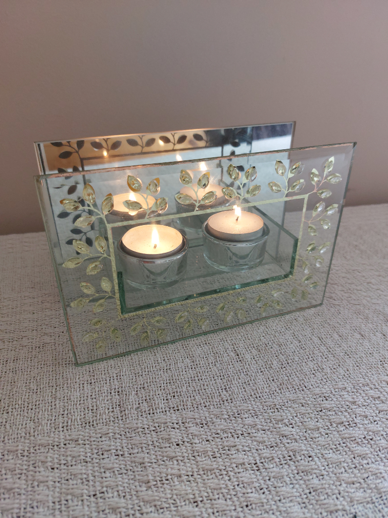 Shudehill Mirror Glass Tealight Holder 