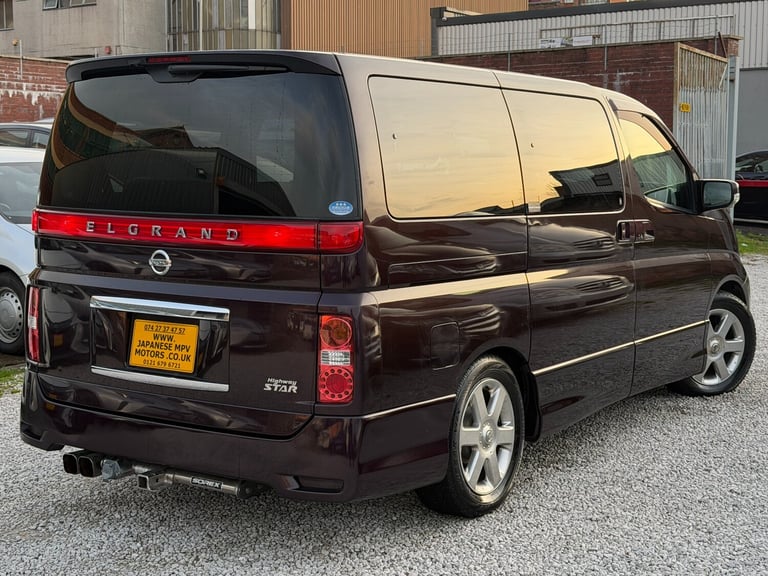 2008 Nissan Elgrand E51 HIGHWAY STAR 360 Camera 3.5 Petrol 8 Seater Full Leather Apple CarPlay  M...