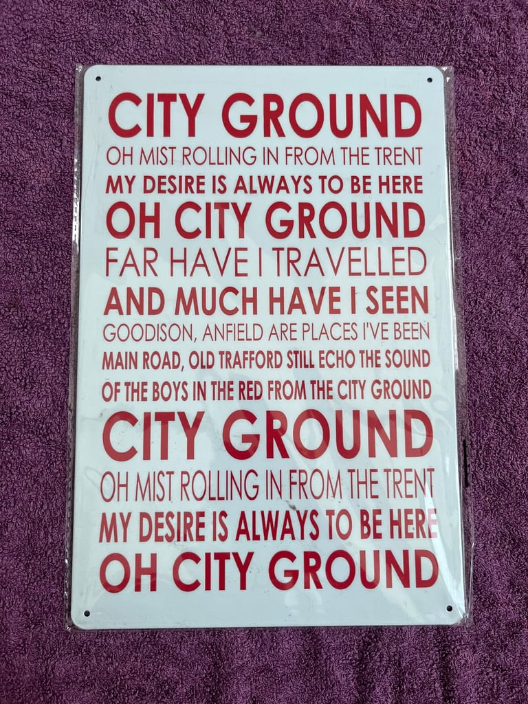image for Vintage Style Sign Metal 20cm x 30cm Brand New, Mist Rolling In From The Trent.
