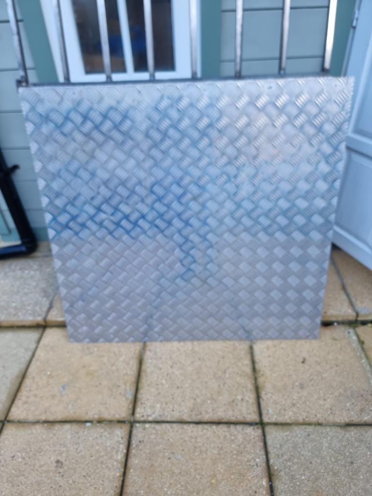 image for 2x Aluminium chequered plate 1mx1m 2mm