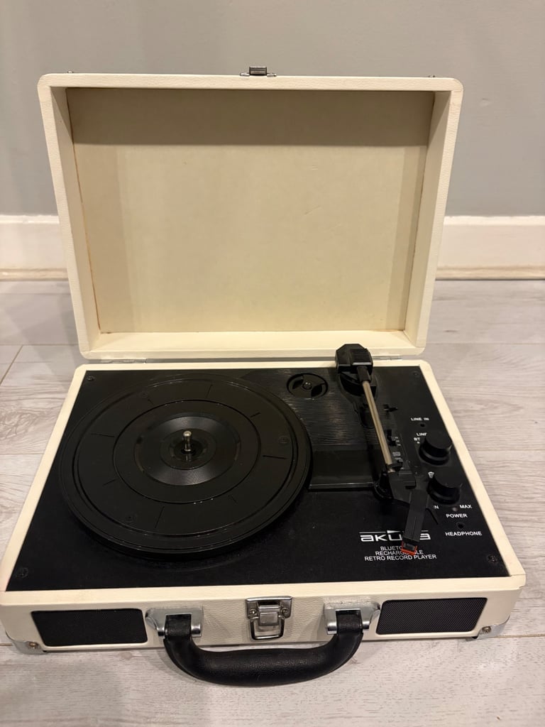 image for Portable Suitcase Style Record Player 