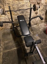 Weight Bench and A Bar