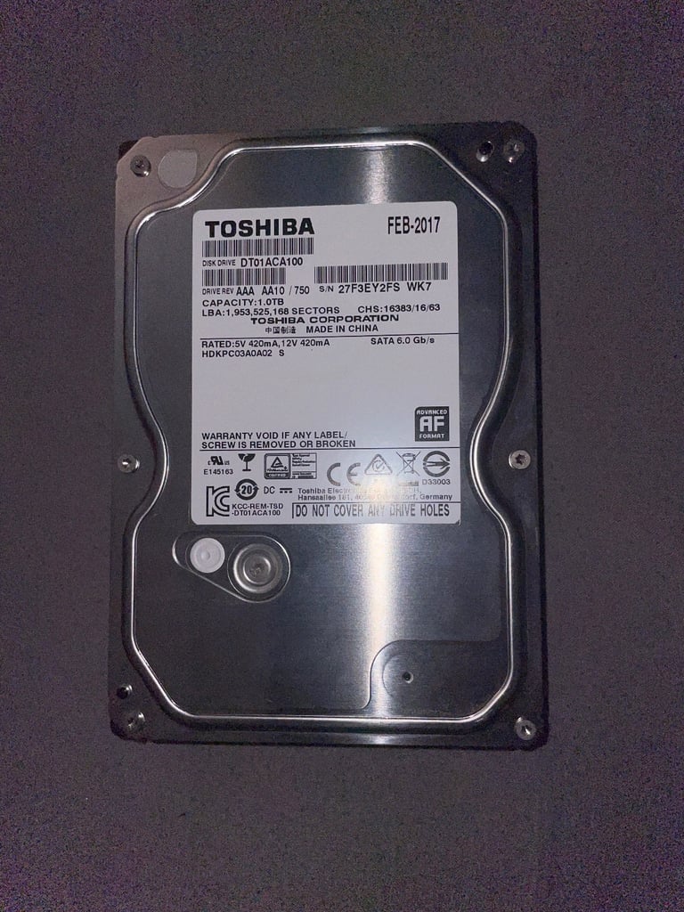 image for TOSHIBA 1TB DRIVE