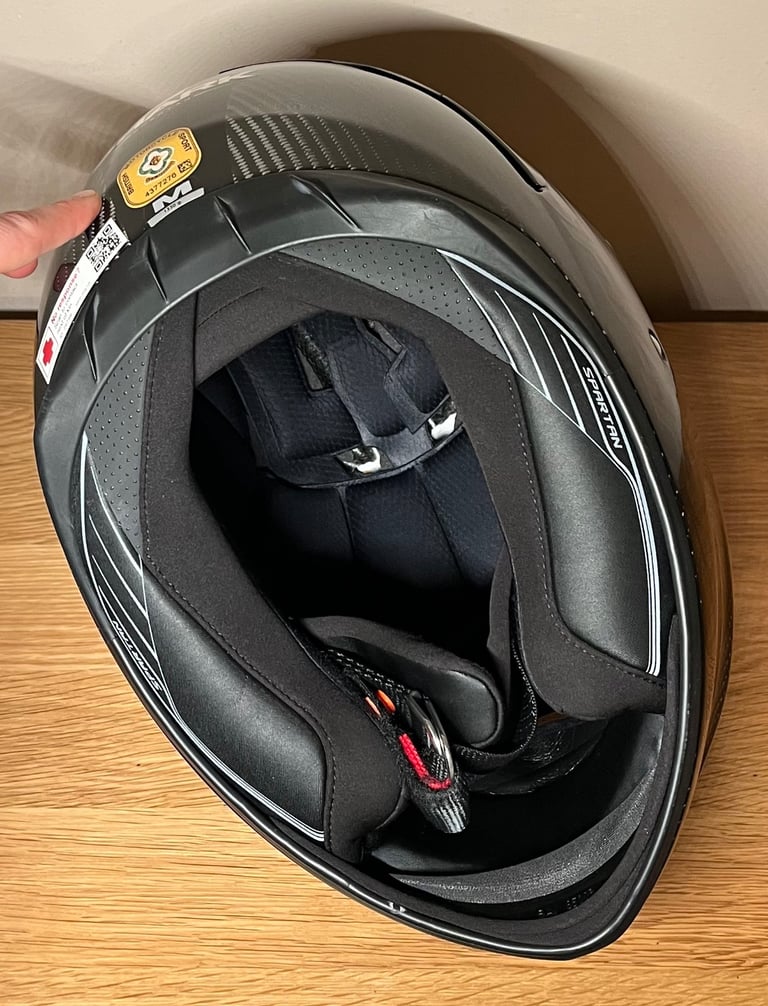 Shark Spartan Carbon - Skin Black/Anthracite Motorcycle Helmet