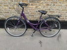Apollo Elyse Hybrid Bike Purple Bicycle 18 Inch Aluminium Frame