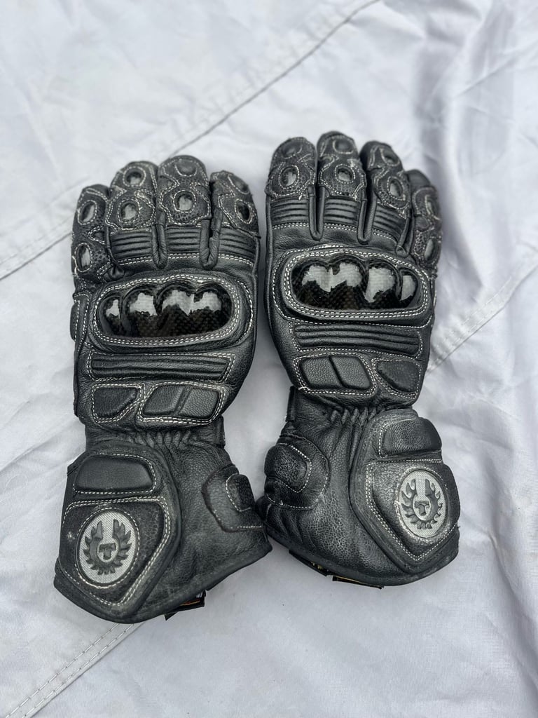 image for Belstaff Hampstead Motorbike Gloves - Medium