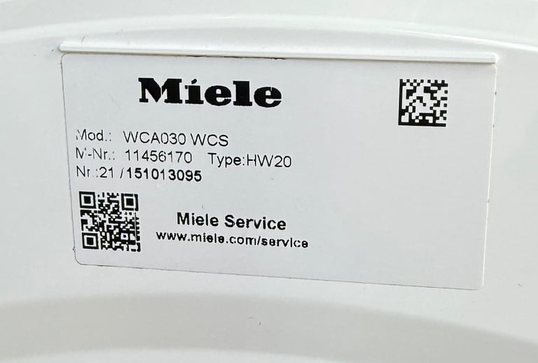 7KG MIELE WCA030WCS NICE WASHING MACHINE WITH WARRANTY  