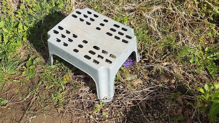 Caravan, camper or motorhome single or double steps.