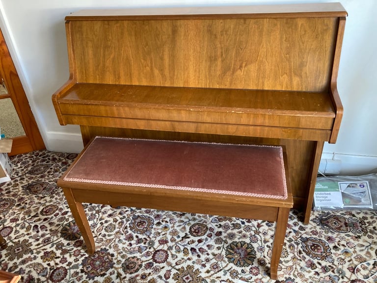 Piano & double stool for sale