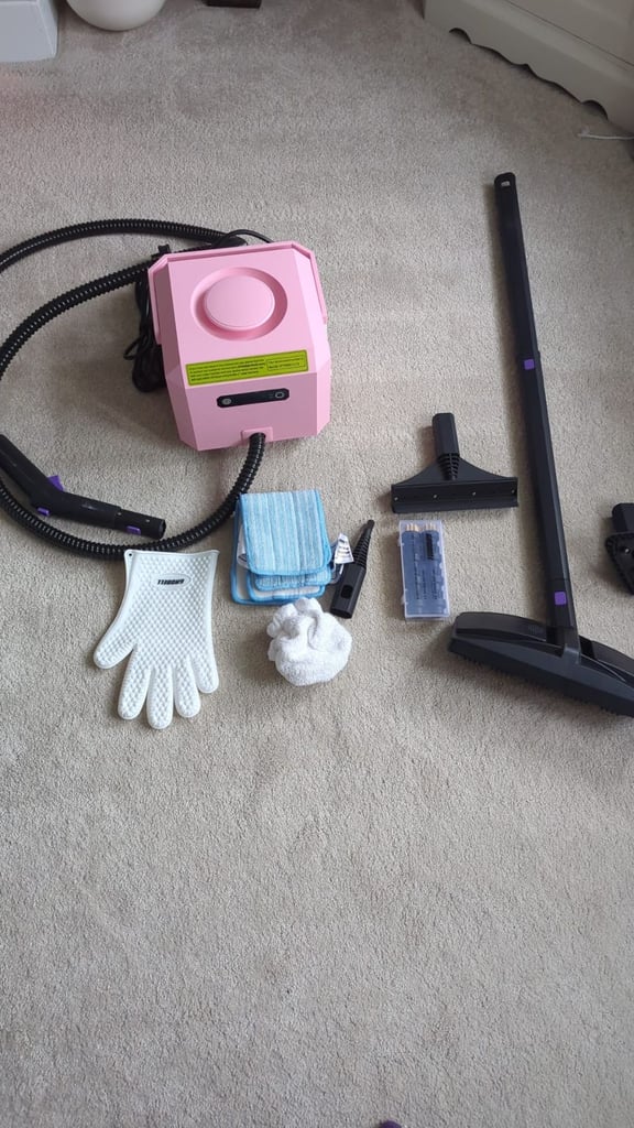 image for Pink Steam Cleaner complete with accessories