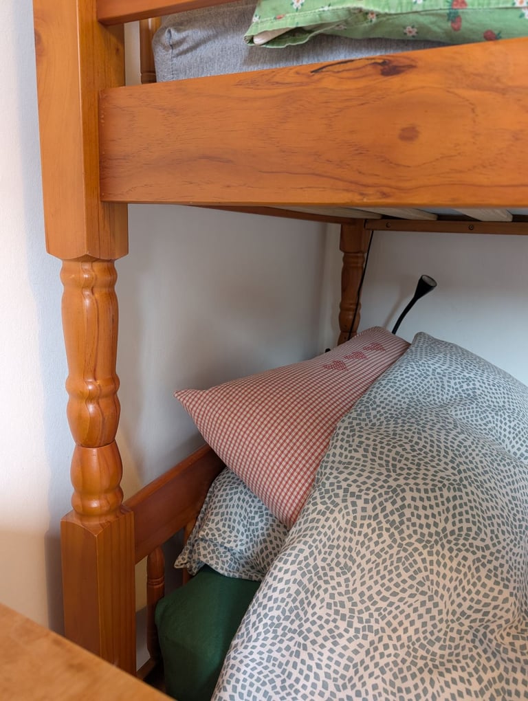 Solid pine bunk bed