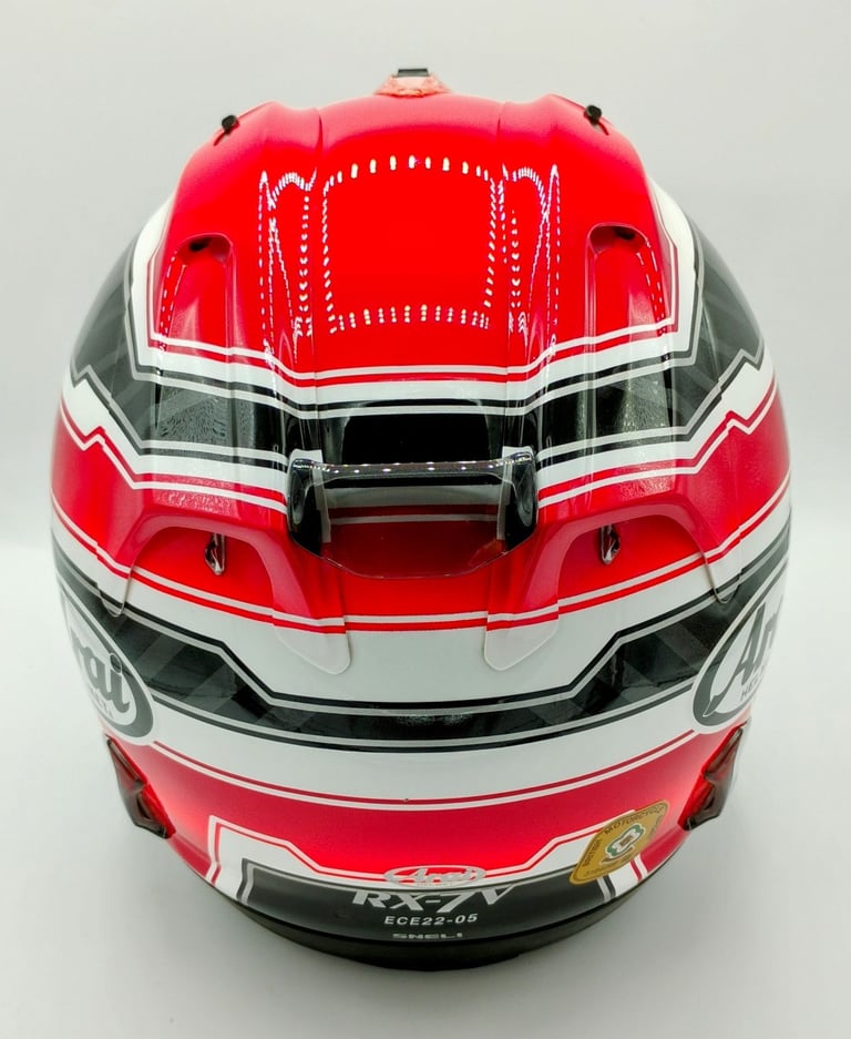 RARE COLLECTORS ITEM - #ARAI RX-7V MOTORCYCLE HELMET - RANDY MAMOLA - £500