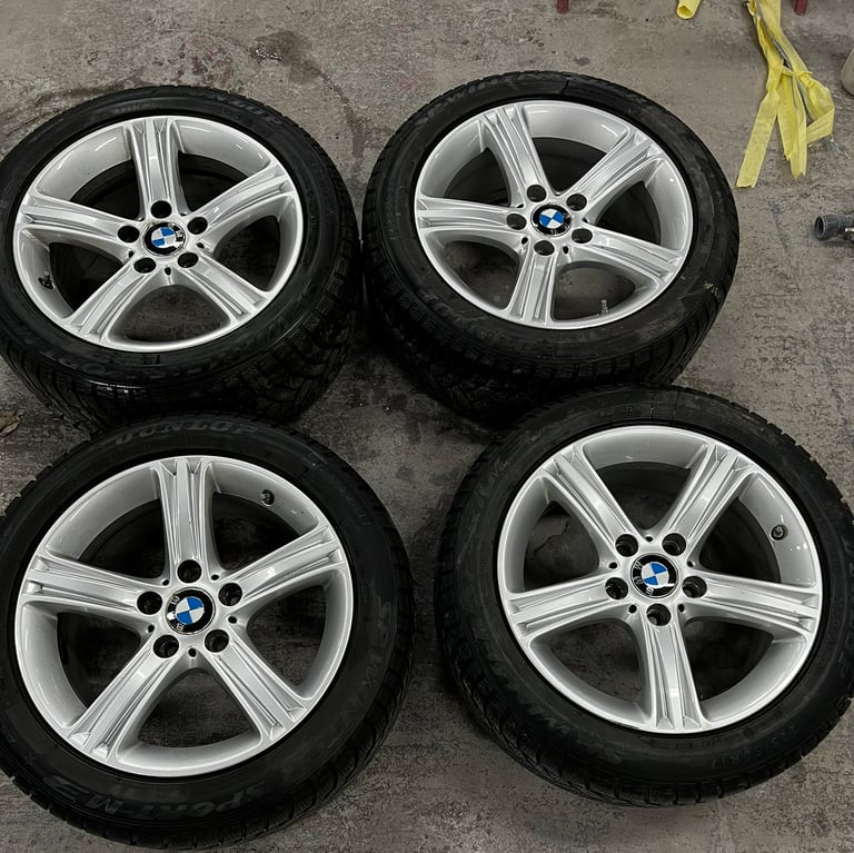 BMW 3 series Alloy wheels F30 F31 Dunlop Run Flat Tyres