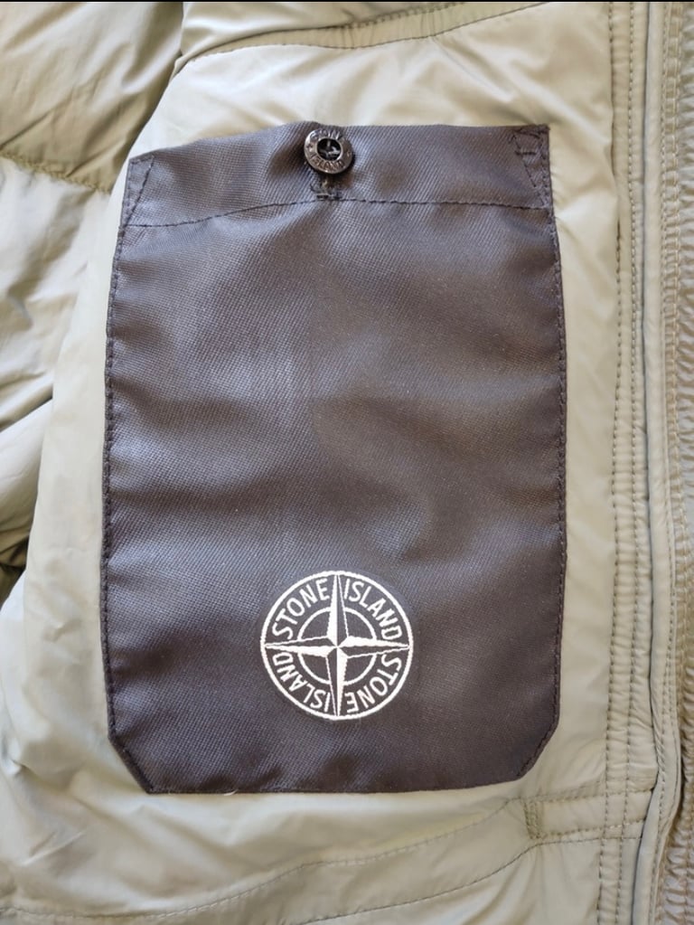 Stone island khaki green puffer jacket