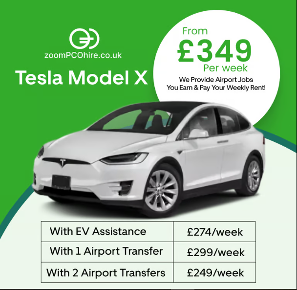 Cheap PCO Car Hire | Rent 2 Buy EVs | Pre-Book Airport Jobs | Tesla, Kia, MG5, BMW, Mifa 9