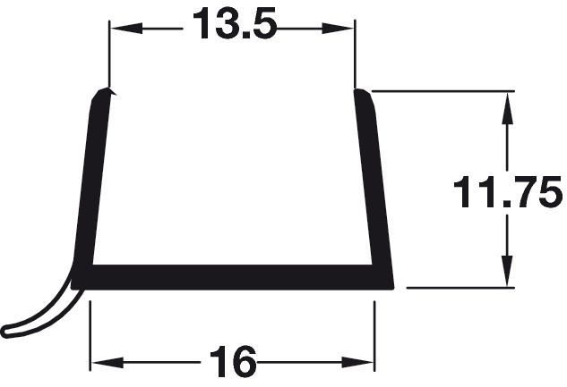 image for Häfele Plinth Sealing Strip BRAND NEW perfect Press fit and ideal for kitchen & bathroom plinths