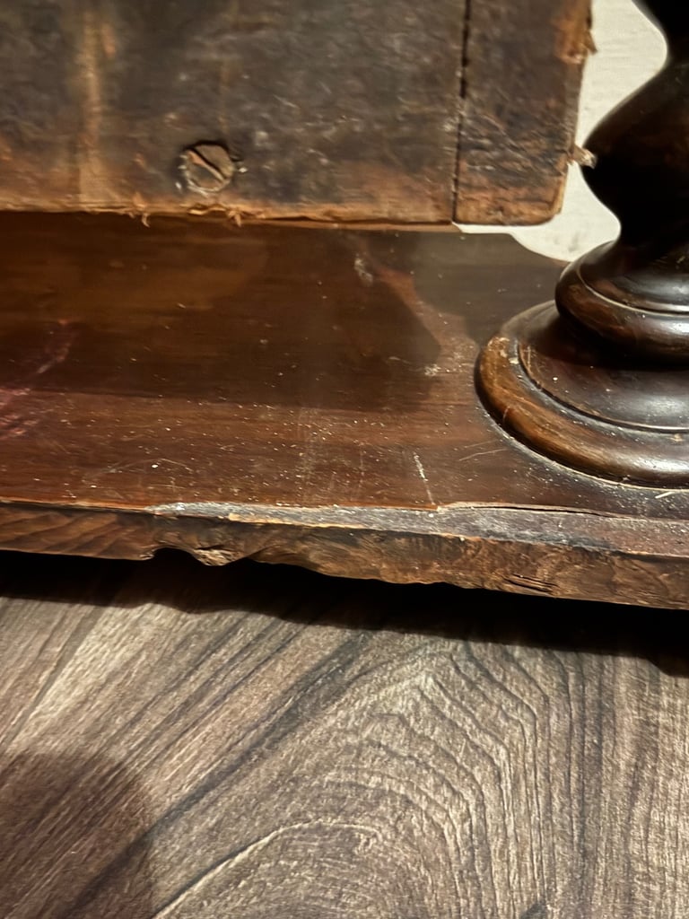 Victorian Bobbin Toilet Vanity Swing Mirror
