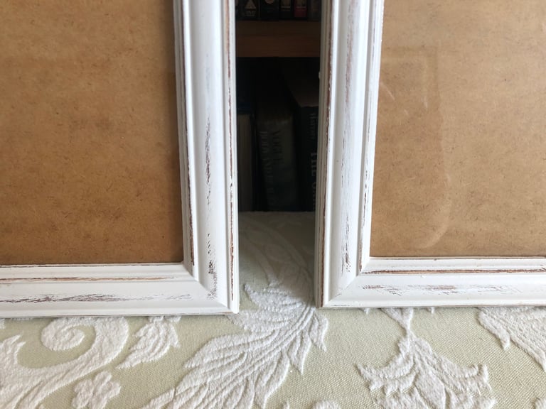 Two large wooden picture/photo frames
