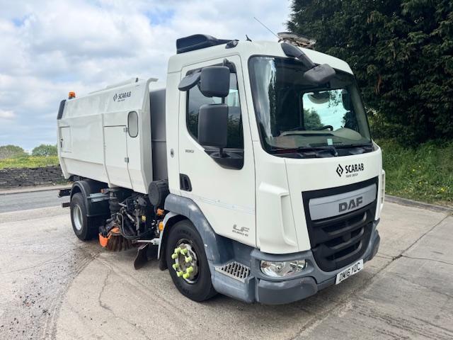 image for 2016 16 DAF LF 180 E6 12T Scarab Merlin dual sweep road sweeper ex council