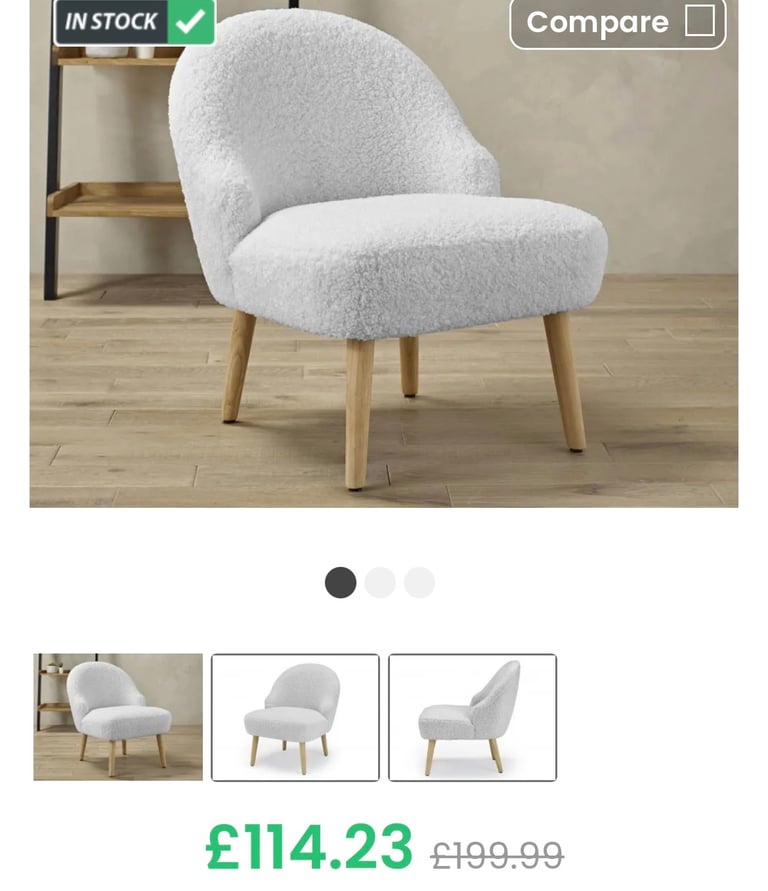 Ted White Boucle Chair 