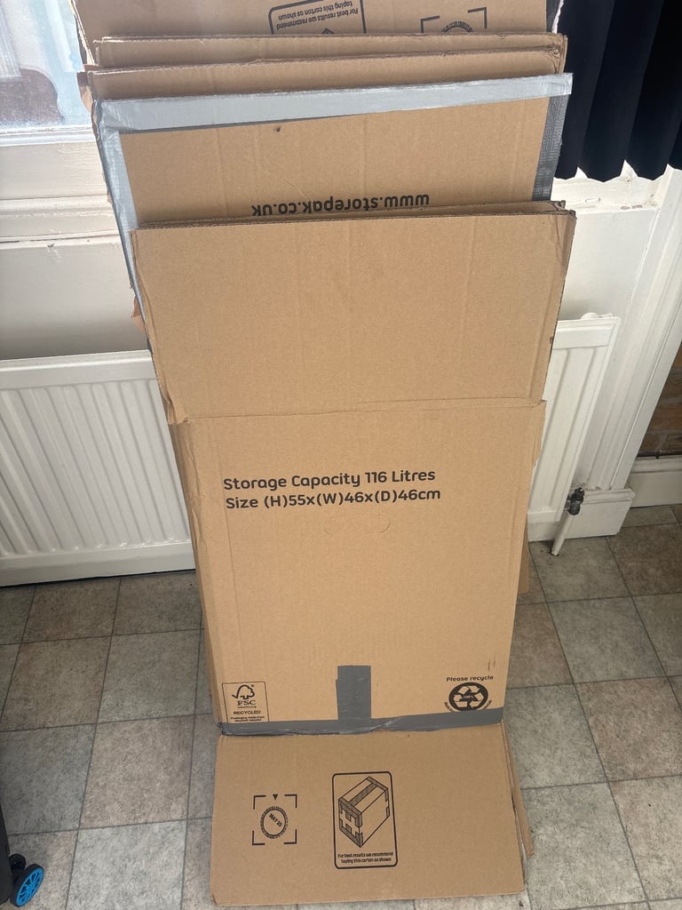 image for Cardboard boxes - set of 5