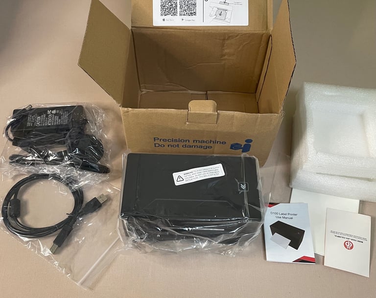 image for Brand New D100 Wireless Thermal Label Printer - Unused in Box