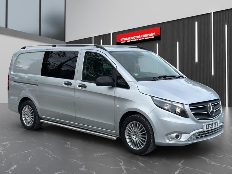 image for 2021 Mercedes-Benz Vito 2.0 116 CDI Premium Crew Van G-Tronic RWD L2 Euro 6 (s/s) 5dr (LWB) PANEL...