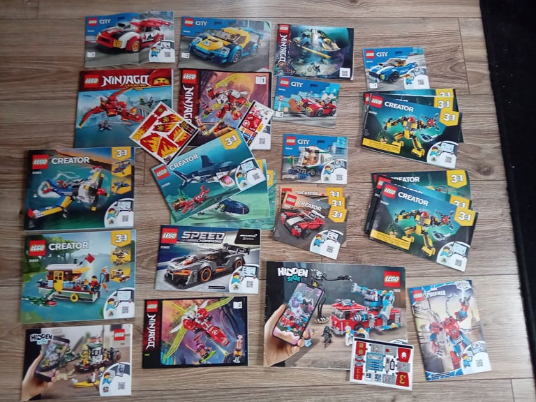 Full lego sets with instructions and stickers 