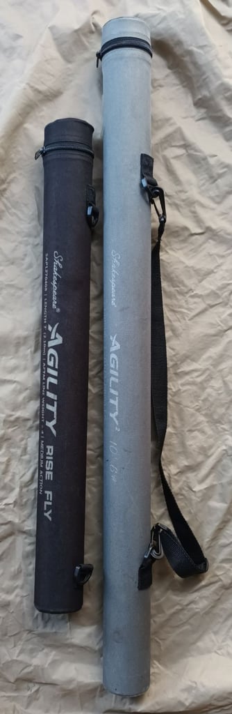 2 Fly fishing rods Shakespeare and Piscifun reel.