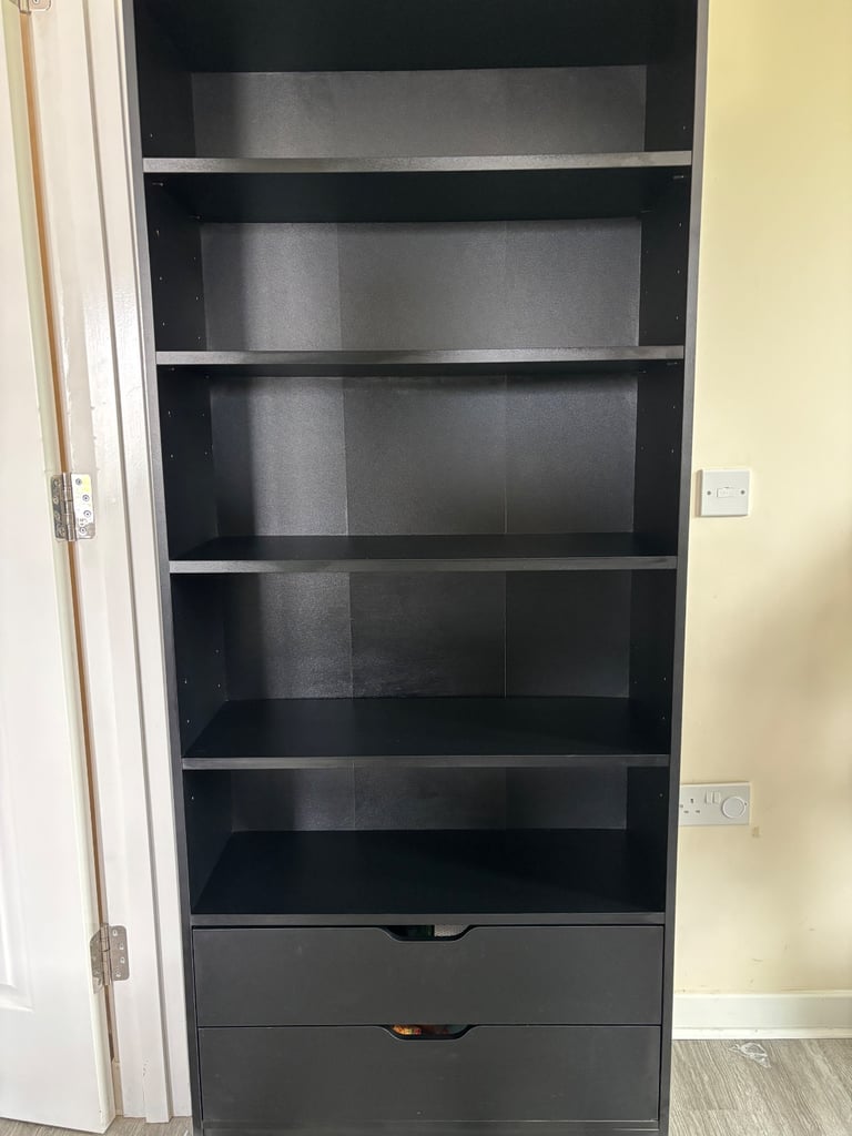 Satin Black book shelf