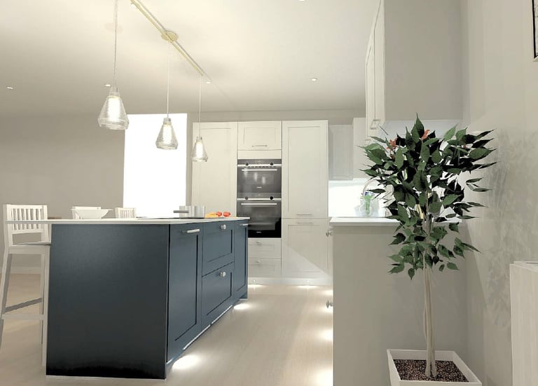 BRANDT Design Shaker Style Ex-display Kitchen Units, Appliances, Worktop