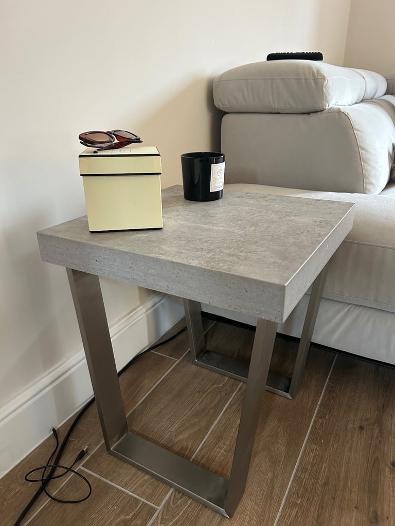 Grey side table  **RESERVED**