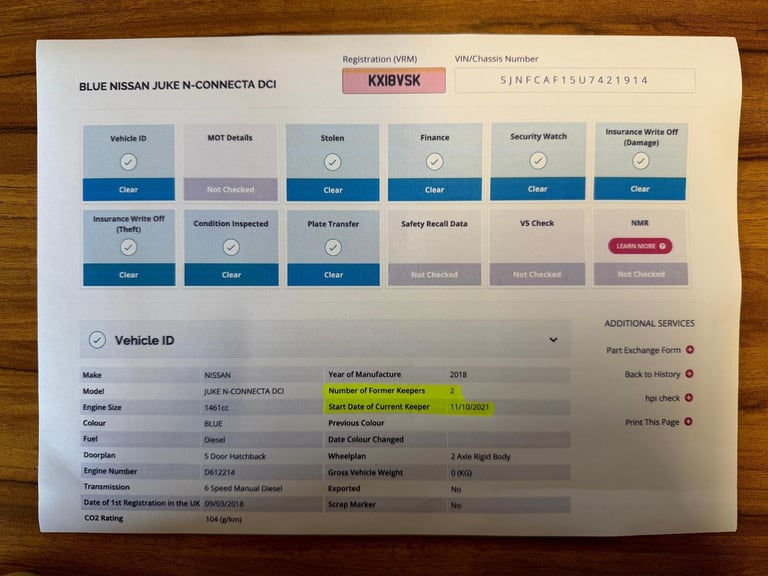 Nissan Juke 1.5 dCi N-Connecta Euro 6 5dr DIESEL MANUAL 2018/18