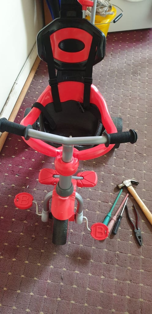 image for Red childs pushchair bike