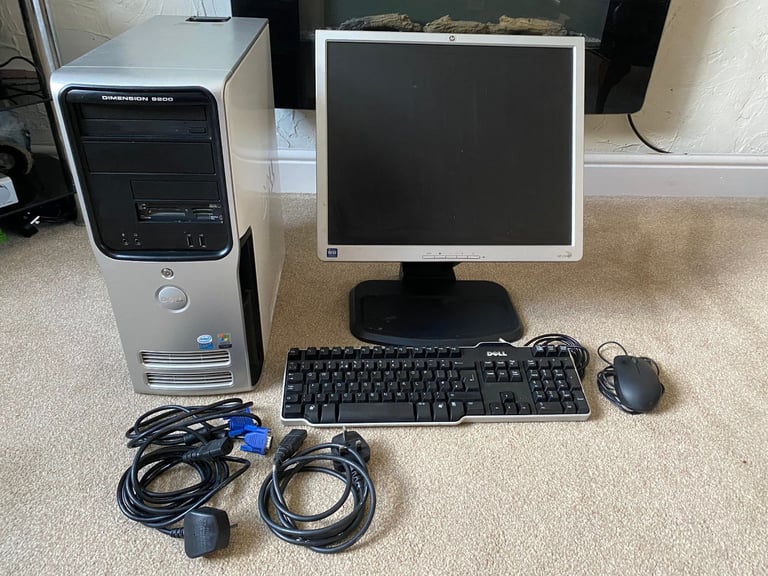 image for Dell Dimension 9200 Desktop PC With HP Monitor Keyboard & Mouse