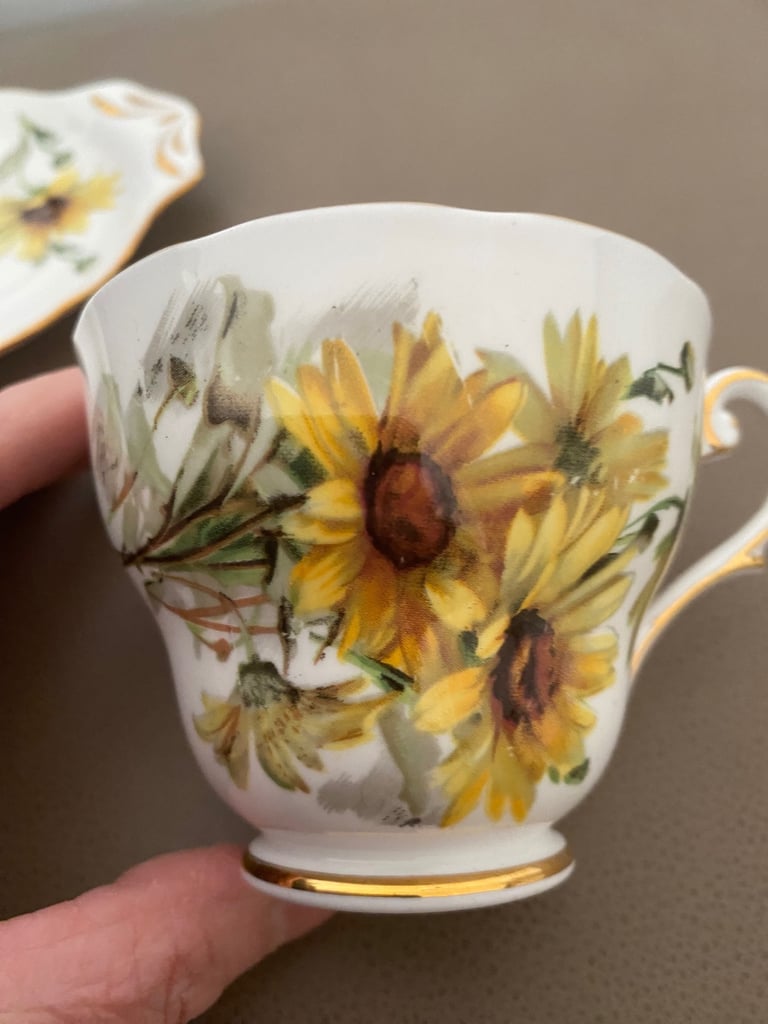 Bone china cup &  sandwich plate