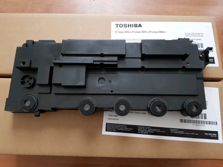 3 x Toshiba waste toner bottles for eStudio305cp, eStudio305cs,eStudio