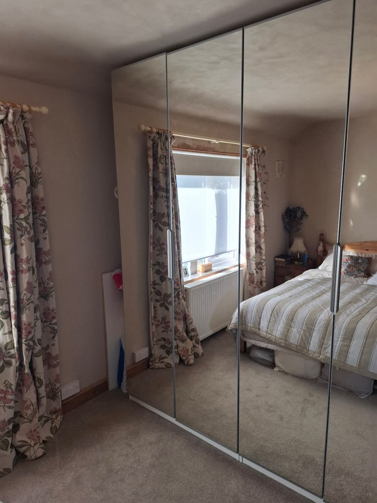 Ikea Pax Mirrored Doors 236cm High.