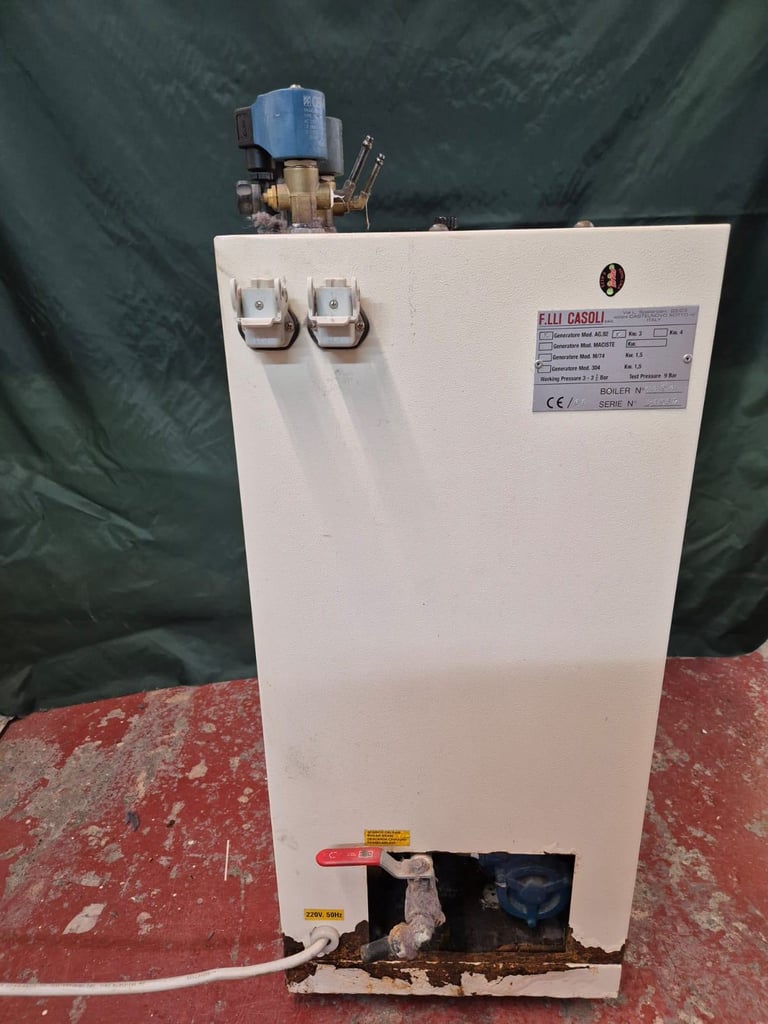 x 2 Casoli Automatic Steam Generator Boiler, Vacuum Table And Iron