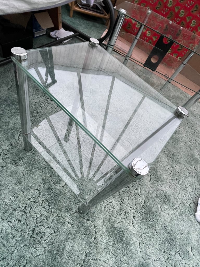 Small Glass Shelved stand