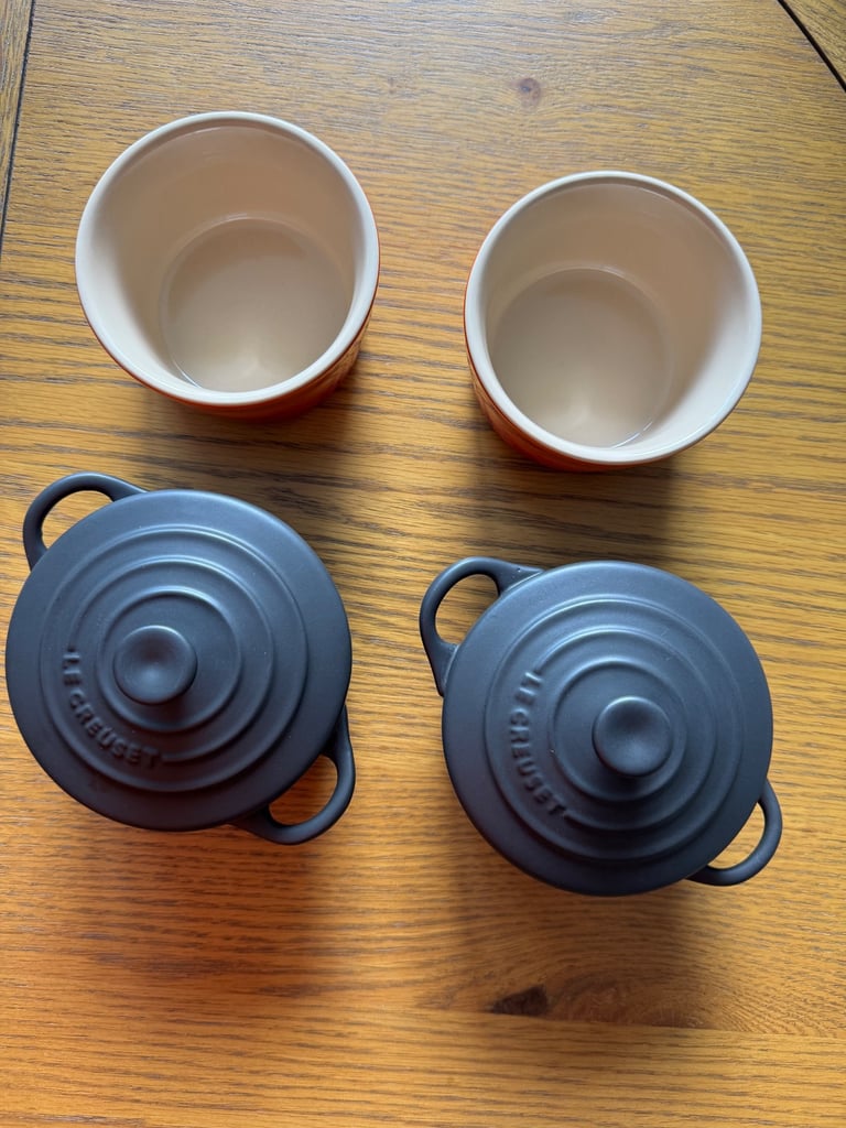 Le Creuset Ramekin Set (4 pcs) – Volcanic & Satin Black
