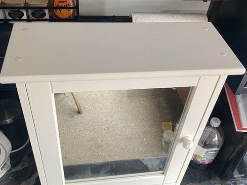Bathroom cabinet with mirror and drawer