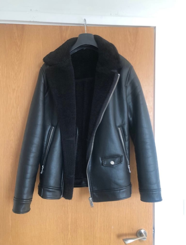 image for Faux Leather Jacket Shearling (Small)
