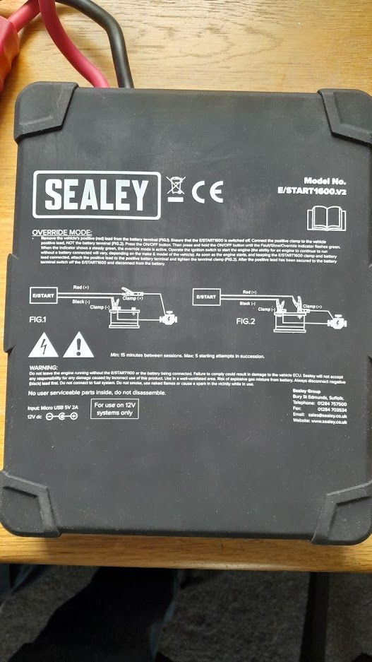 Sealey Electro1600 12v