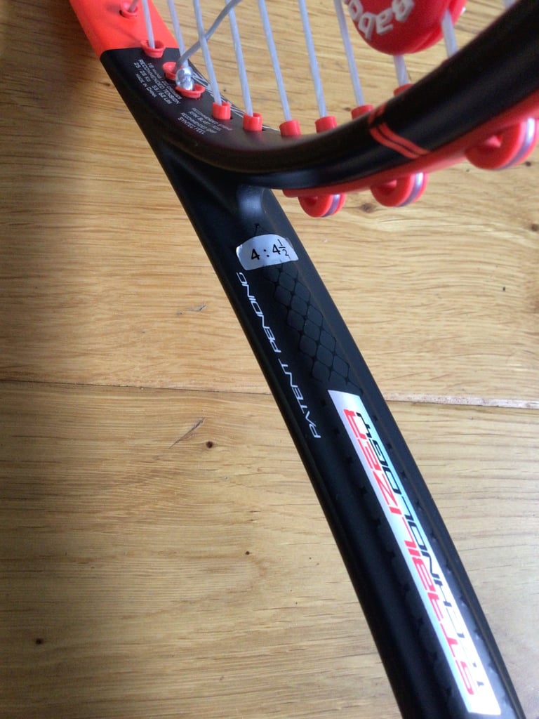 Babolat Pure Strike Tour Tennis Racket. Grip 4. New Luxilon Restring 