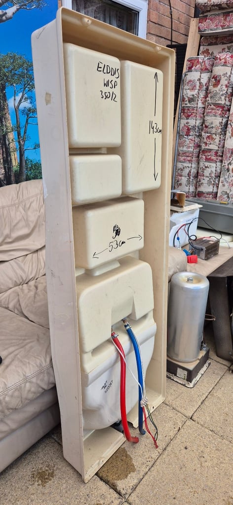 Vanity unit with folding sink for camper caravan motorhome boat.