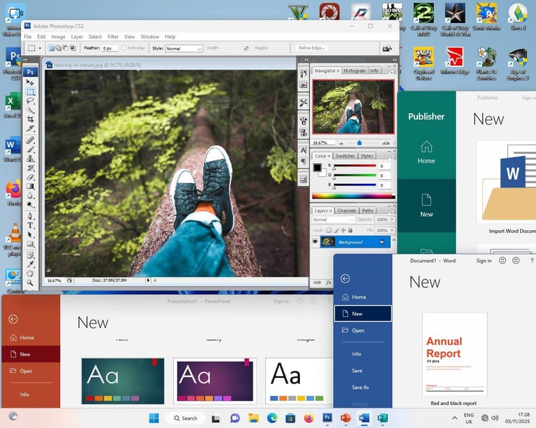 Gaming PC + 16 Games + R7 240 (i5, Fortnite, Red Dead, GTA 5, Silksong, Video Editing, Computer, PC