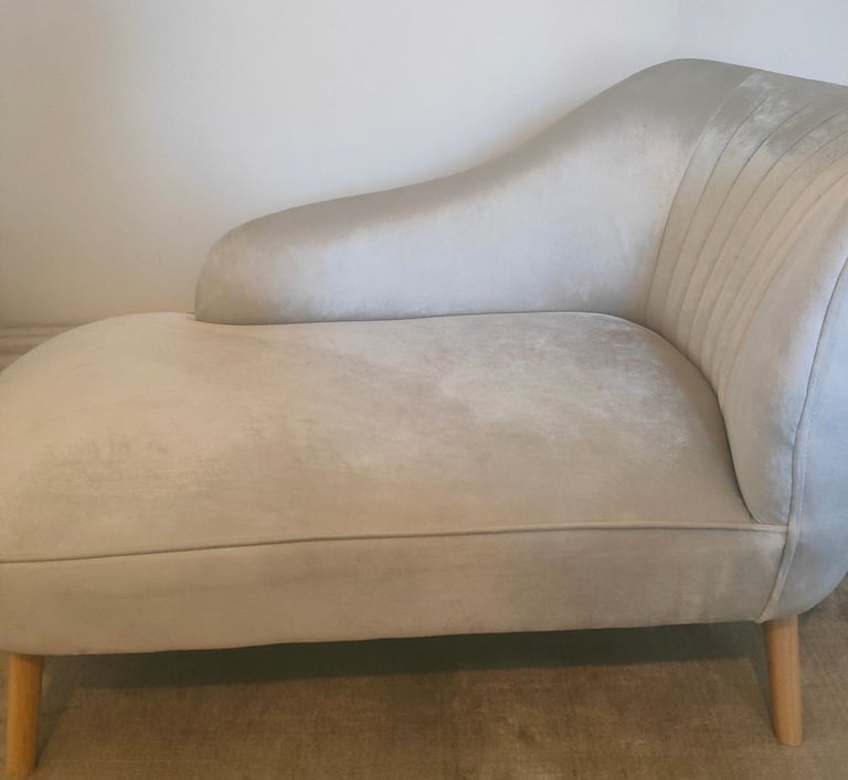 image for Sofa, light silver, 130 x 60 cm
