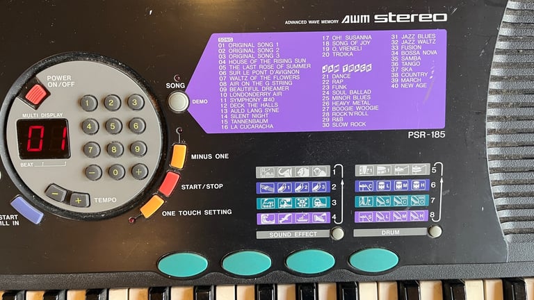 YAMAHA PSR-185 Synthesiser - Fully working
