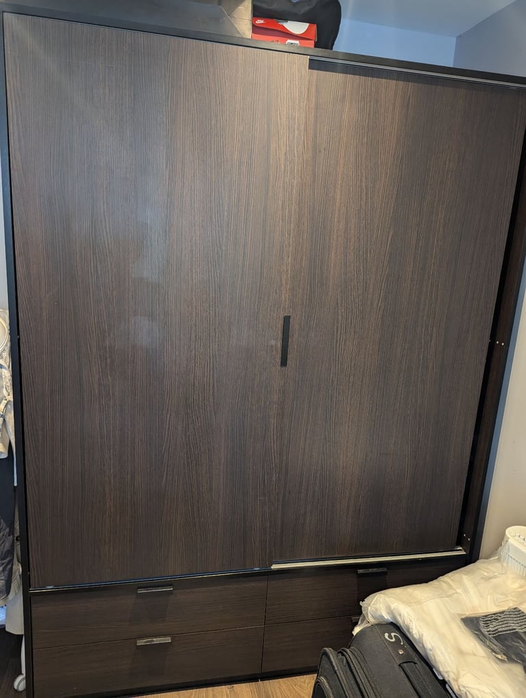 image for ikea wardrobe free 4 drawers 2 sliding doors